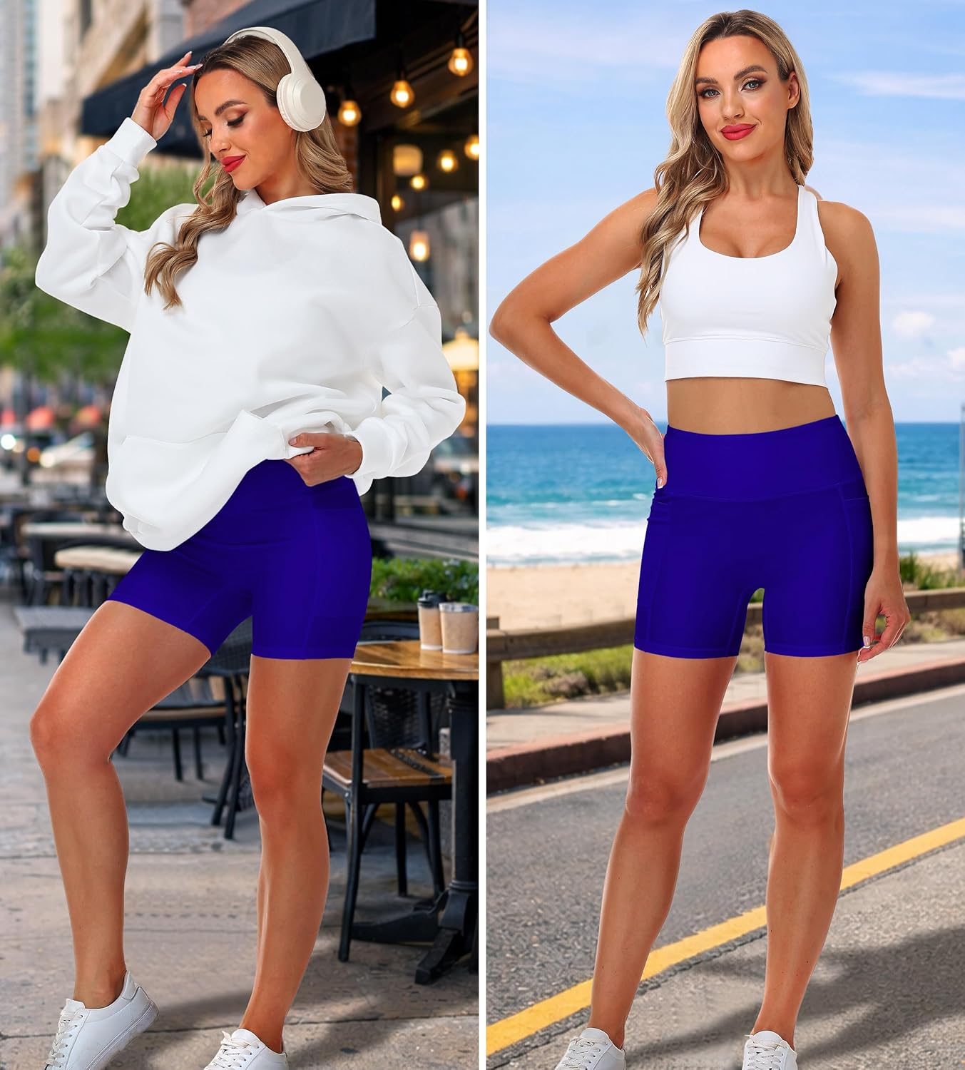 Women Swim Bike Shorts Sun Protection High Waisted UPF Pants with Pockets Women Swim Bike Shorts Sun Protection High Waisted UPF Pants with Pockets