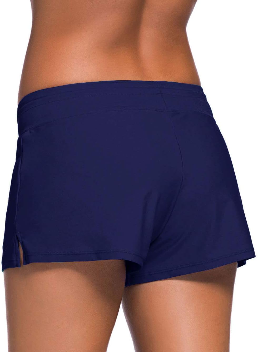 Women' Swim Boardshorts Tankini Boyshorts Beach Bottom Swimsuit Built in Briefs