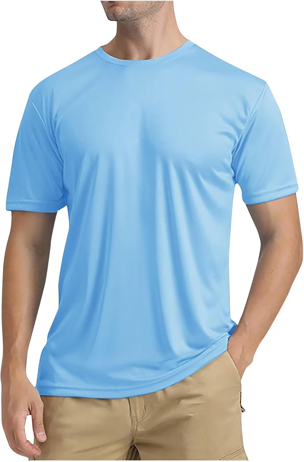 Swim Shirts for Men Short Sleeve Rash Guard Quick Dry Swim Tops Lightweight Water Shirts Comfy Outdoor Fishing Shirts