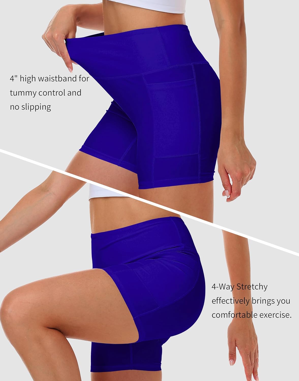 Women Swim Bike Shorts Sun Protection High Waisted UPF Pants with Pockets Women Swim Bike Shorts Sun Protection High Waisted UPF Pants with Pockets