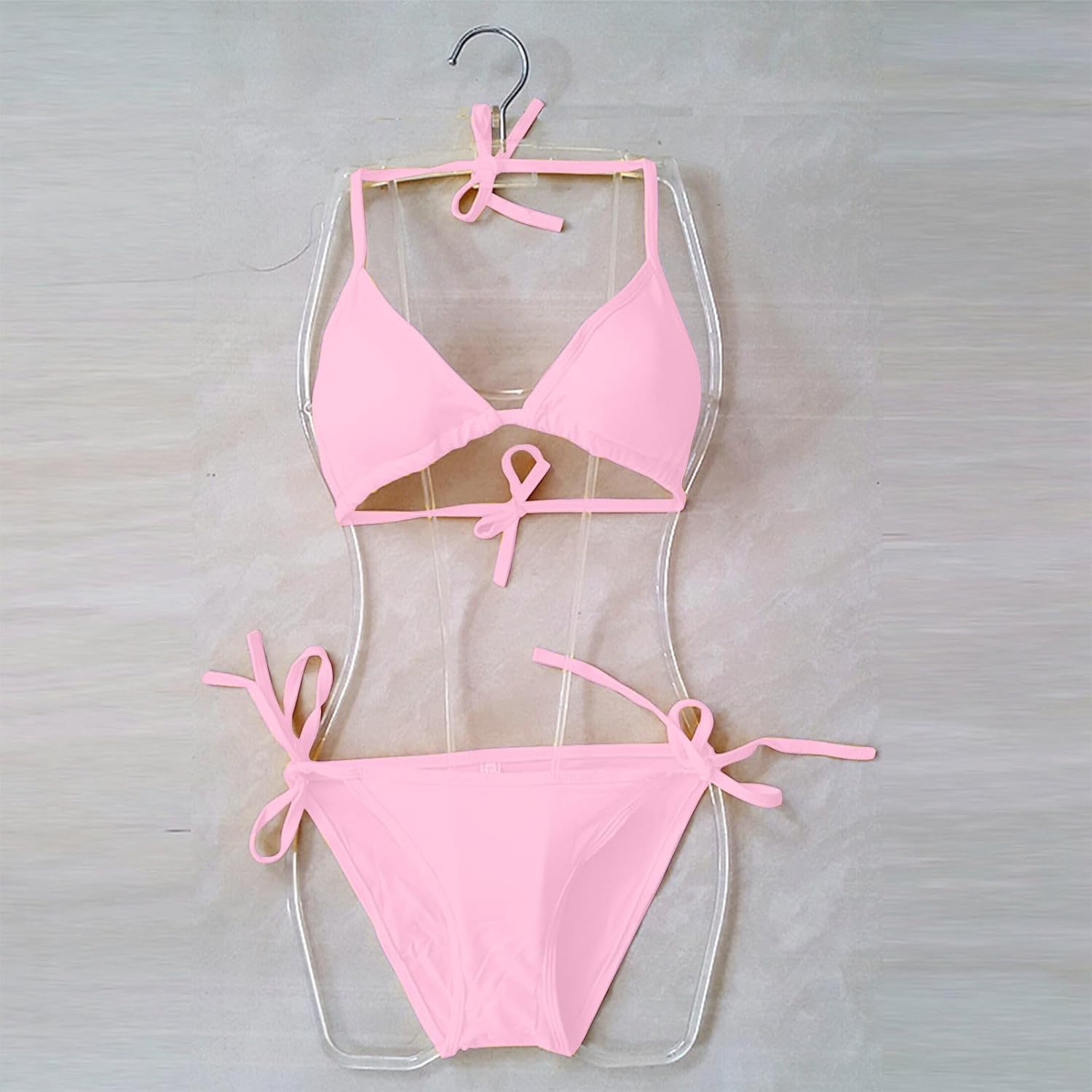 Triangle Bikini Swimwear Women Halter -Up Tie String Cheeky Bikini Set Two Piece Swimsuit Sexy Bikini Swimsuit Triangle Bikini Swimwear Women Halter -Up Tie String Cheeky Bikini Set Two Piece Swimsuit Sexy Bikini Swimsuit