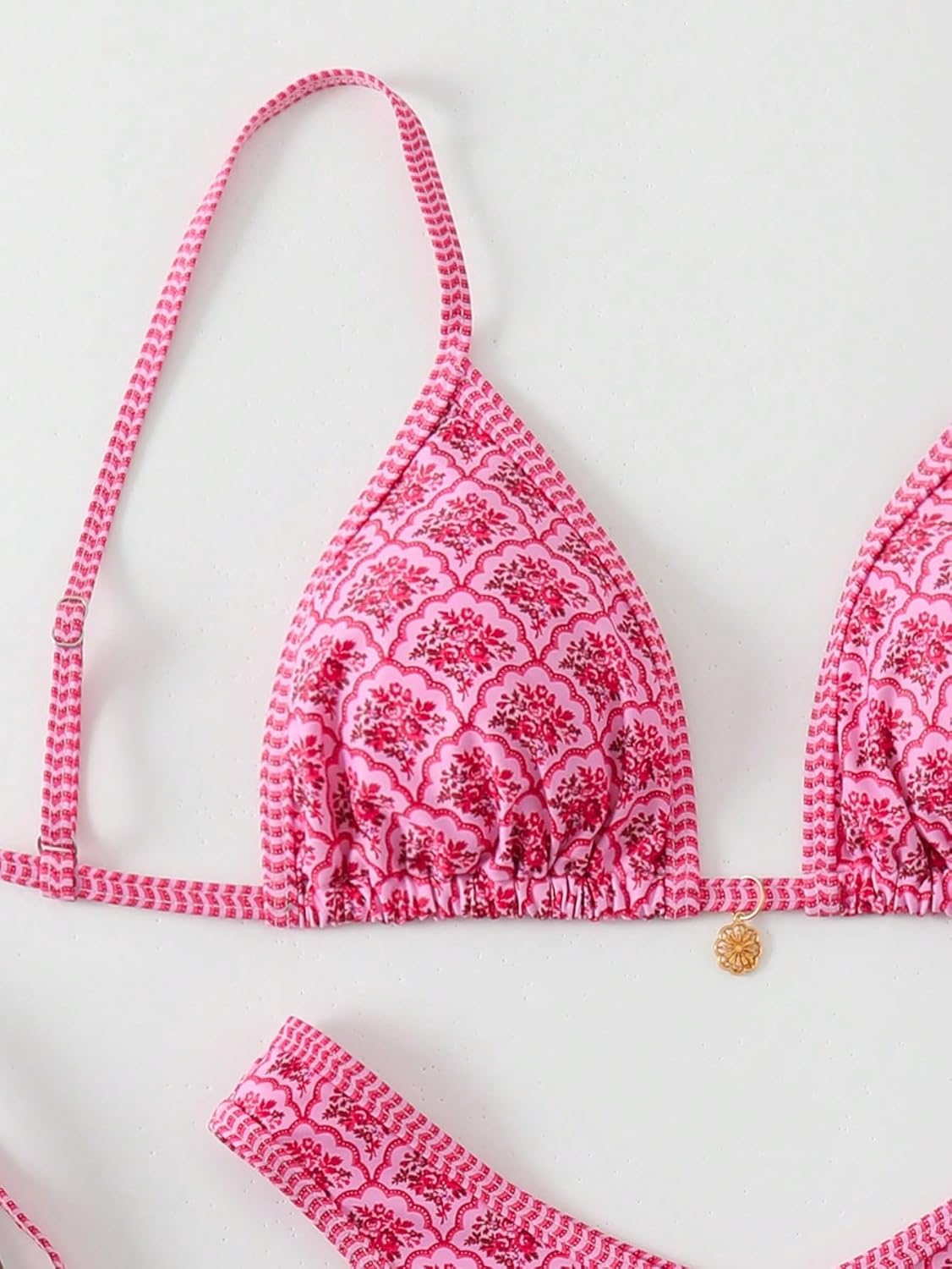 Women's Triangle Thong Bikini Sets Y2k Cute Bikinis String Swimsuits Bathing Suit