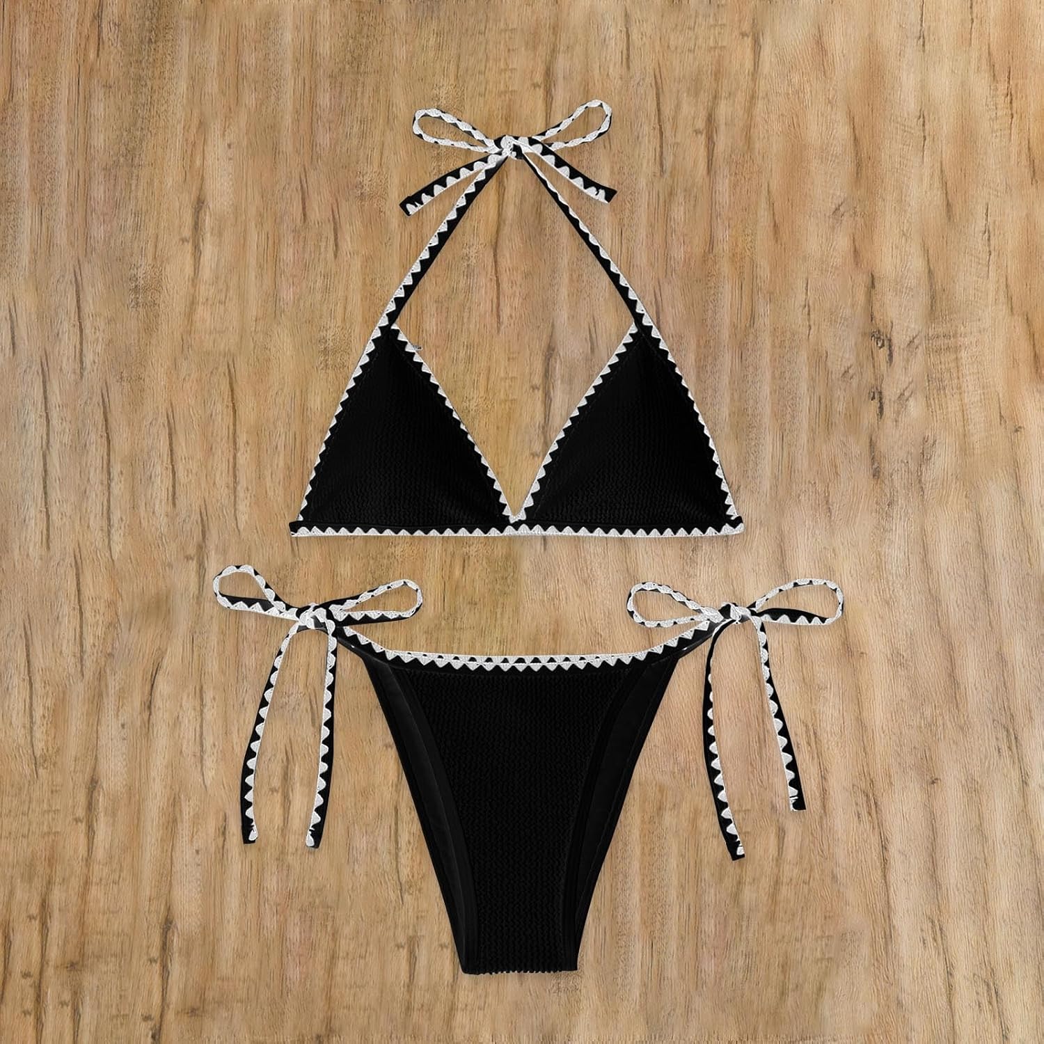 Women's Two Piece Bikini Sets Sexy Triangle Spaghetti Strap Thong Bathing Suits High Waisted Swimsuits Women's Two Piece Bikini Sets Sexy Triangle Spaghetti Strap Thong Bathing Suits High Waisted Swimsuits