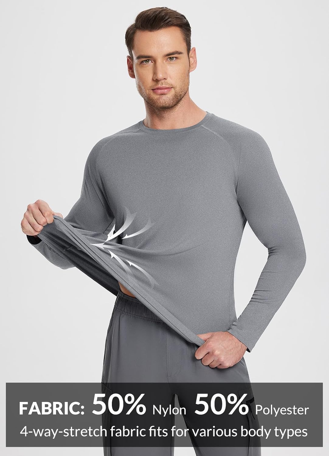 Men' Sun Protection Shirts UV SPF UPF 50 Long Sleeve Rash Guard Fishing Running Quick Dry Lightweight Men' Sun Protection Shirts UV SPF UPF 50 Long Sleeve Rash Guard Fishing Running Quick Dry Lightweight
