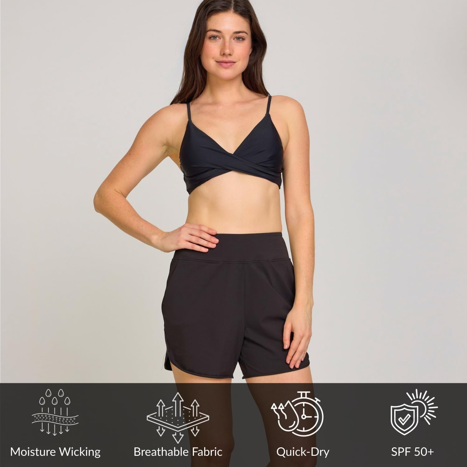 High Waisted Swim Shorts for Women-5 Tummy Control Board Shorts with Liner Quick Dry Beach Shorts Swim Bottom High Waisted Swim Shorts for Women-5 Tummy Control Board Shorts with Liner Quick Dry Beach Shorts Swim Bottom