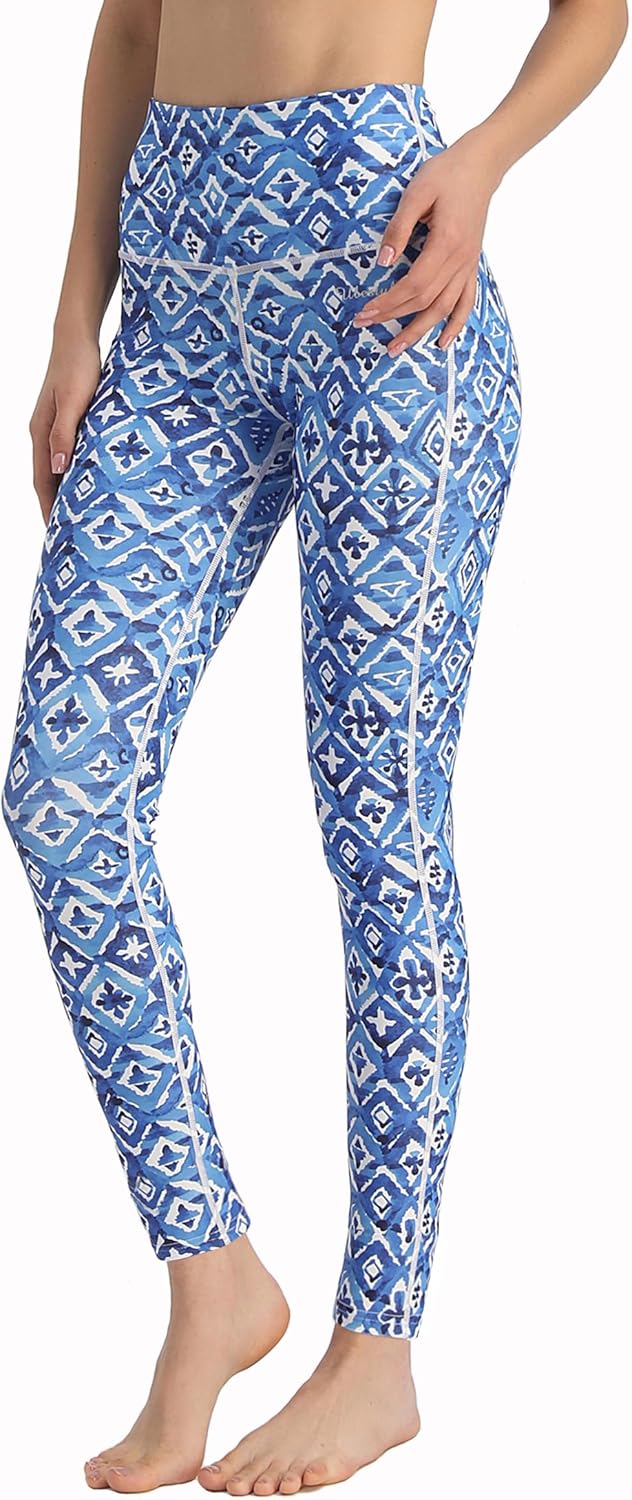 UPF 50 High Waist Women' Long Swim Pants Swim Leggings Swimming Tights Sun Protective